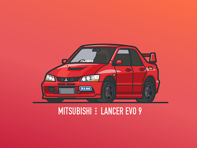 Lancer Evo 9 ai car qstyle