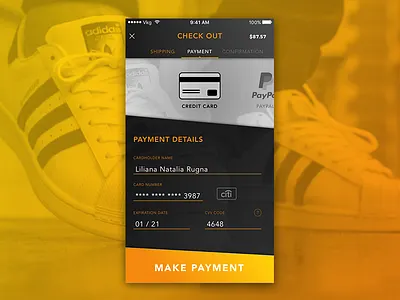 Credit Card Checkout DailyUI 002 dailyui login ui ux