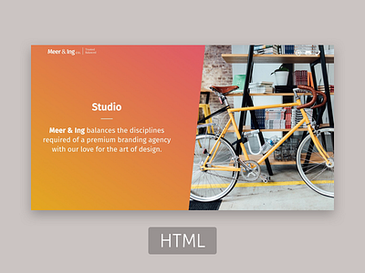 Meering - Company Profile Template company profile css freebie gradient html portfolio