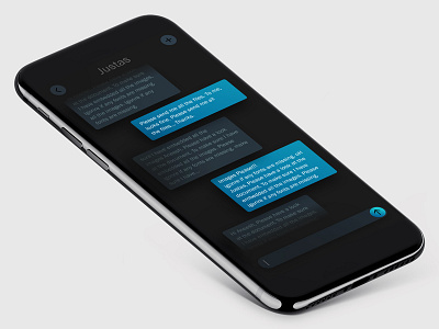 Chat Conversation black borderless chat conversation dark message simple ui ux