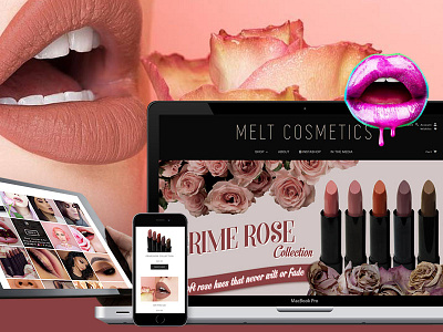 Melt Cosmetics Web Design design photoshop shopify site ui ux web design website