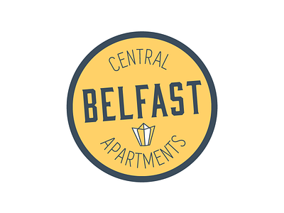 Central Belfast Apartments branding graphicdesign icon illustration logo logodesign sticker typography