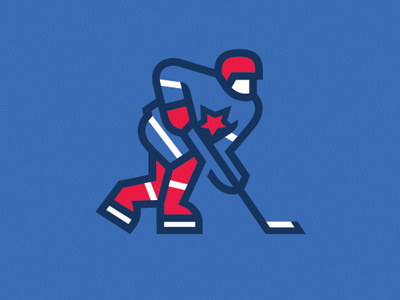 Hockey Player graphic maniac hockey khl logo player russia sports branding