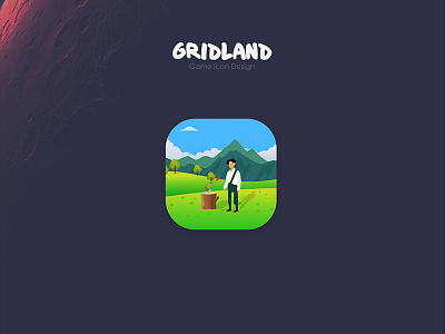 Icon Design for iOS Game app character design flat forest game ios landscape