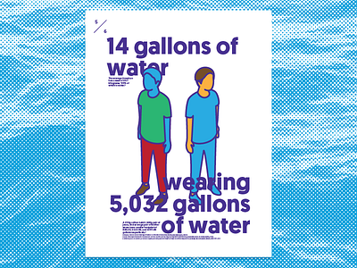 Everything is Water is Everything - 5 / 6 clean color colorful design illustration isometric poster purple student white yale