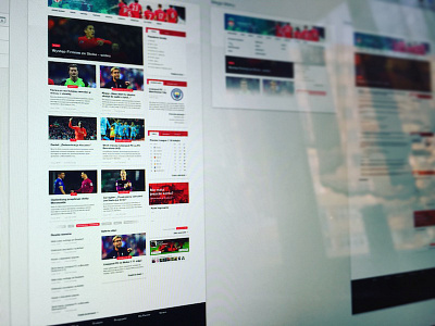 WIP Football Website football sketch webdesign website wip