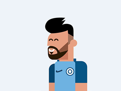 Aguero WIP auger character football illustration man city manchester city mcfc sergio aguero soccer vector