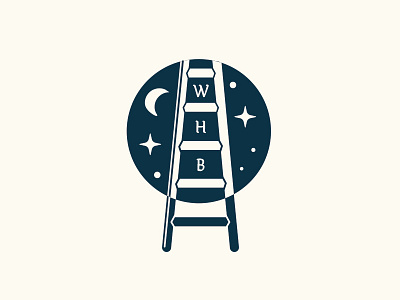 Wild Heaven Ladder icon ladder logo moon stars