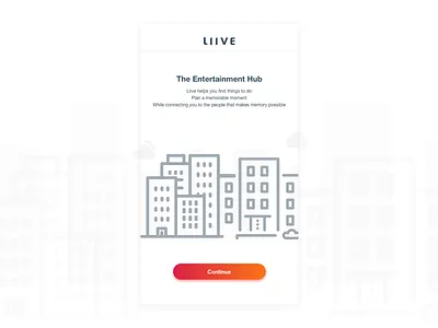 Intro page (Liive app) app design graphic illustration ios pakistan sketch