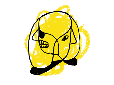 Life & Death character death face life skull yellow