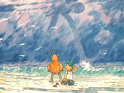 The Giant illustration leakytimbers pencil photoshop poster