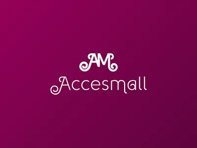 Acessmall abstract accessories branding ecommerce logo
