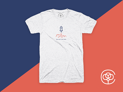 Cotton Bureau T-shirt design cotton bureau illustration inspiration resolutions rocket space t shirt vector