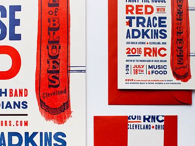 Poarch Creek Event Invitation and Poster invitation letterpress poster