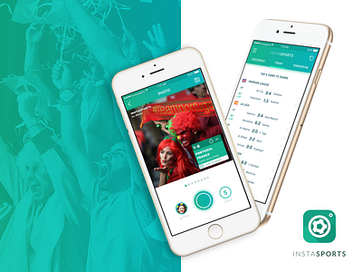 Instasports App android app camera football game ios mobile photo scores soccer sports table