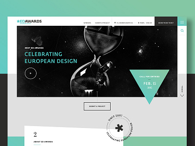 European Awards awards corporate design digital geometry kommigraphics responsive web webdesign website