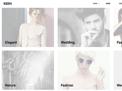 Keen - Minimal Photography WordPress Theme creative gallery minimal modern photo photographer photography portfolio responsive retina slider theme