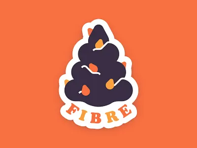 Fibre is Important cooper fibre illustration poop