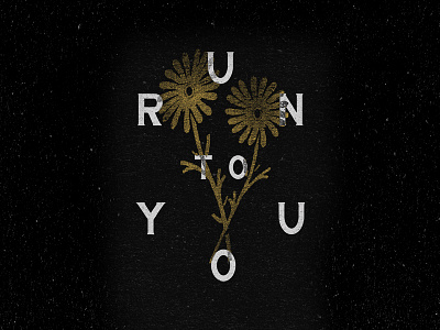 Run To You black and white flowers for sale illustration texture