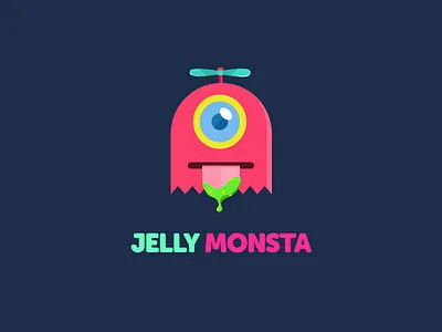 Jelly monsta character monster rebound