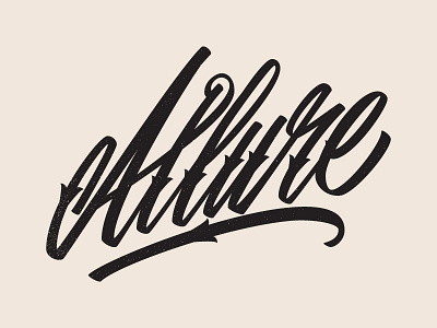 Rusty McJenkins, III allure handlettering lettering script texture type typography vector