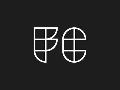 F C club far corner football geometric mark monogram soccer