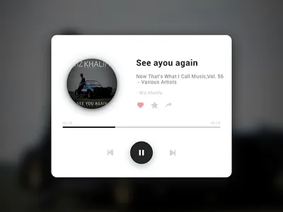 Music widget cd music widget