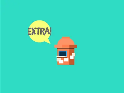 Extra! Extra! extra kiosk newspaper