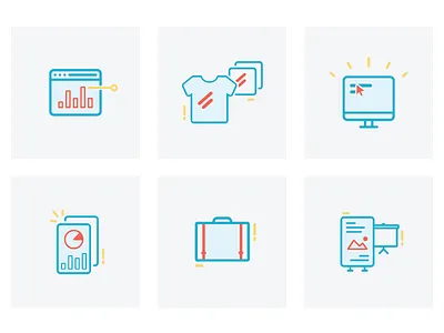 Design skill icon set designer icons icon set icons landing page personal website portfolio