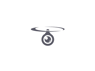 Drone brand camera drone eye flying minimal remote security simple logo