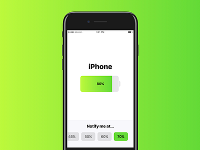 Battery Reminder App app battery ios iphone notification