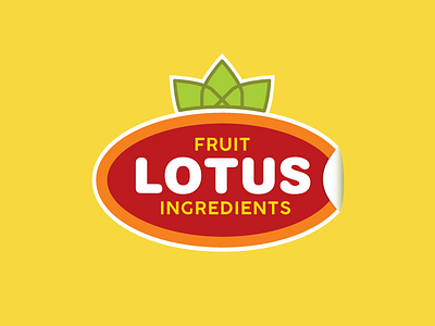 Lotus Fruit Ingredients branding business card fruit happy logo tropical