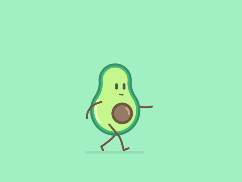 Meet Pinya ananas avocado buddy character check cute foodvisor guakka high five pineapple steps walk