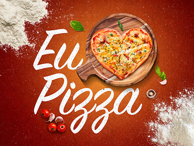 Eu ❤ Pizza adobe photoshop art direction retouch