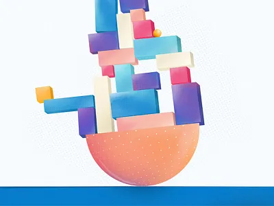 ZenHub - Equilibrium 2d after animation design digital effects painting photoshop styleframe texture