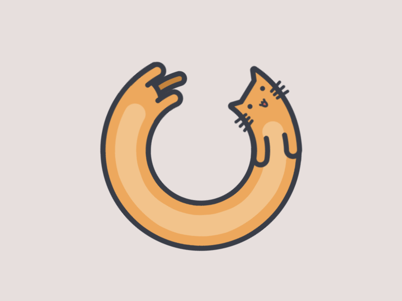 Loading cat animation cat illustration loading