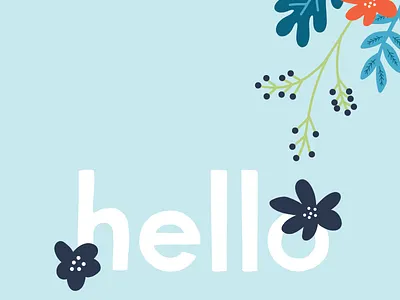 Hello hand lettering hello illustration lettering surface design