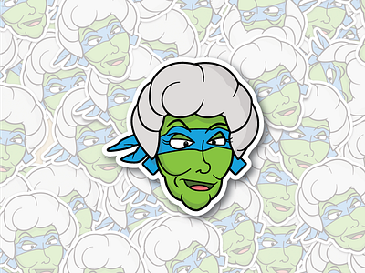 Dorothardo Stickers! golden girls stickers teenage mutant ninja turtles tmnt