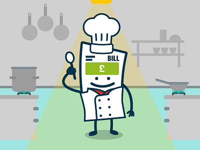 Chef Bill Character bill chef kitchen vector