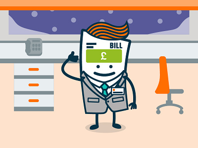 Office Bill Character bill character office vector