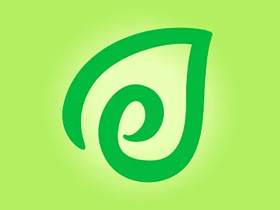 Eco Friendly Icon e eco eco friendly green illustration leaf letters
