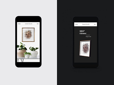Cantor Fine Art mobile 360 art font gallery interface logo menu mobile photo photography typo typography