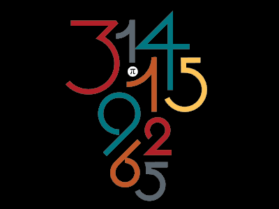 Beautiful Pi lettering numbers numeric t shirt tee tshirt typography vote woot