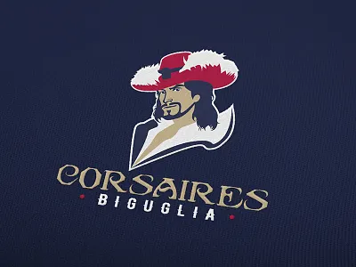 CORSAIRES logo concept branding corsaires design logo logotype sport sports