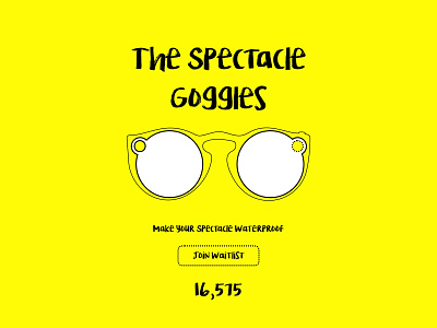 Snapchat Spectacle Goggles (updated) goggles landing page snapchat spectacles