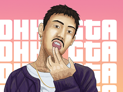 KOHH GTA Style Illustration color drawing gta illustration japan kohh sketch