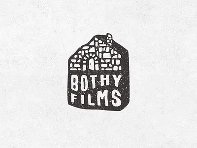 Bothy- ver.2 bold bothy cabin clever cottage home house logo stone