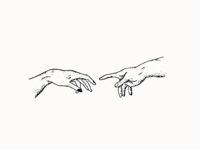 Hand Illustration branding design hands illustration logo pointilism symbol