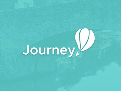 Journey app balloon journey logo travel