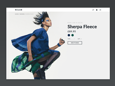 Product Item / eCommerce Concept 012 daily ui ecommerce minimalist nike product item typography ui ux web